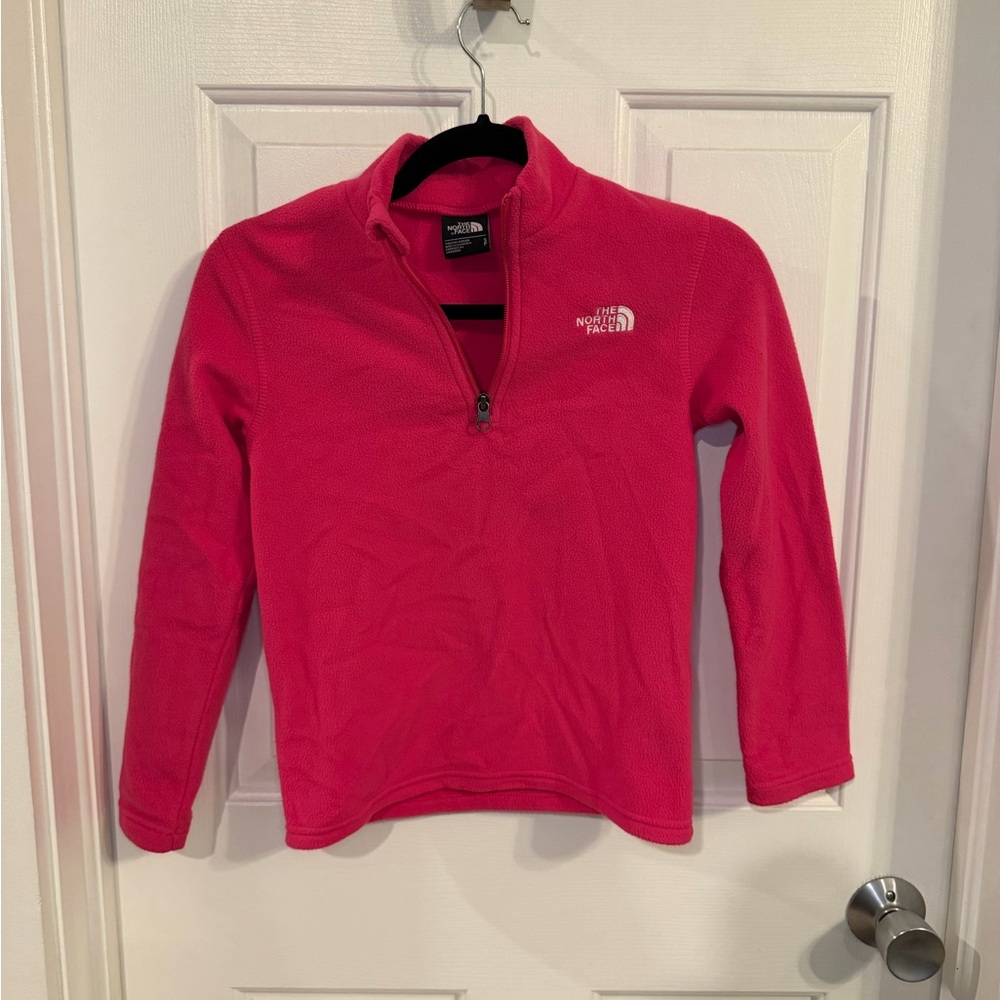 The North Face Kids Bright Pink Fleece Hoodie